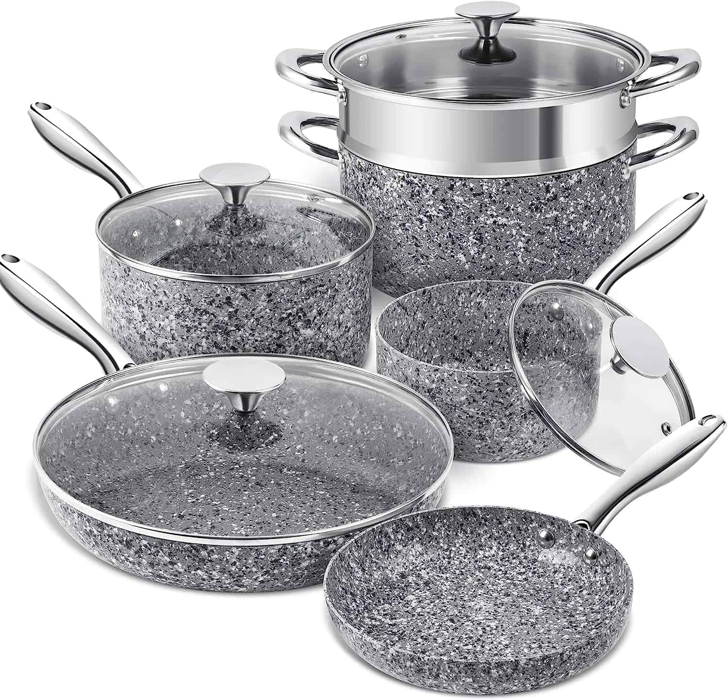 MICHELANGELO Stone Cookware Set 