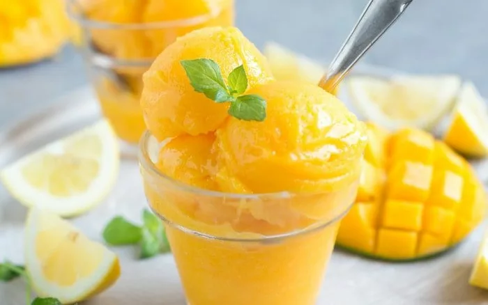 Vegan Mango Sorbet