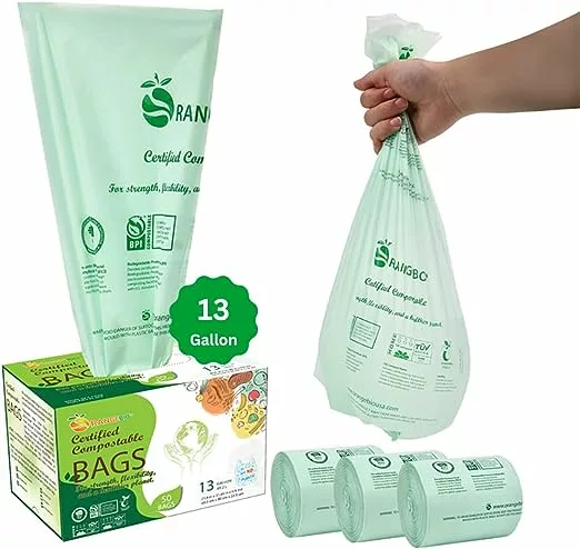 OrangeBio 100% Compostable Trash Bags