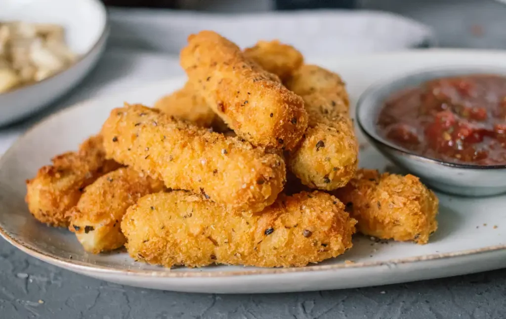 Gluten-free vegan mozzarella stick alternatives