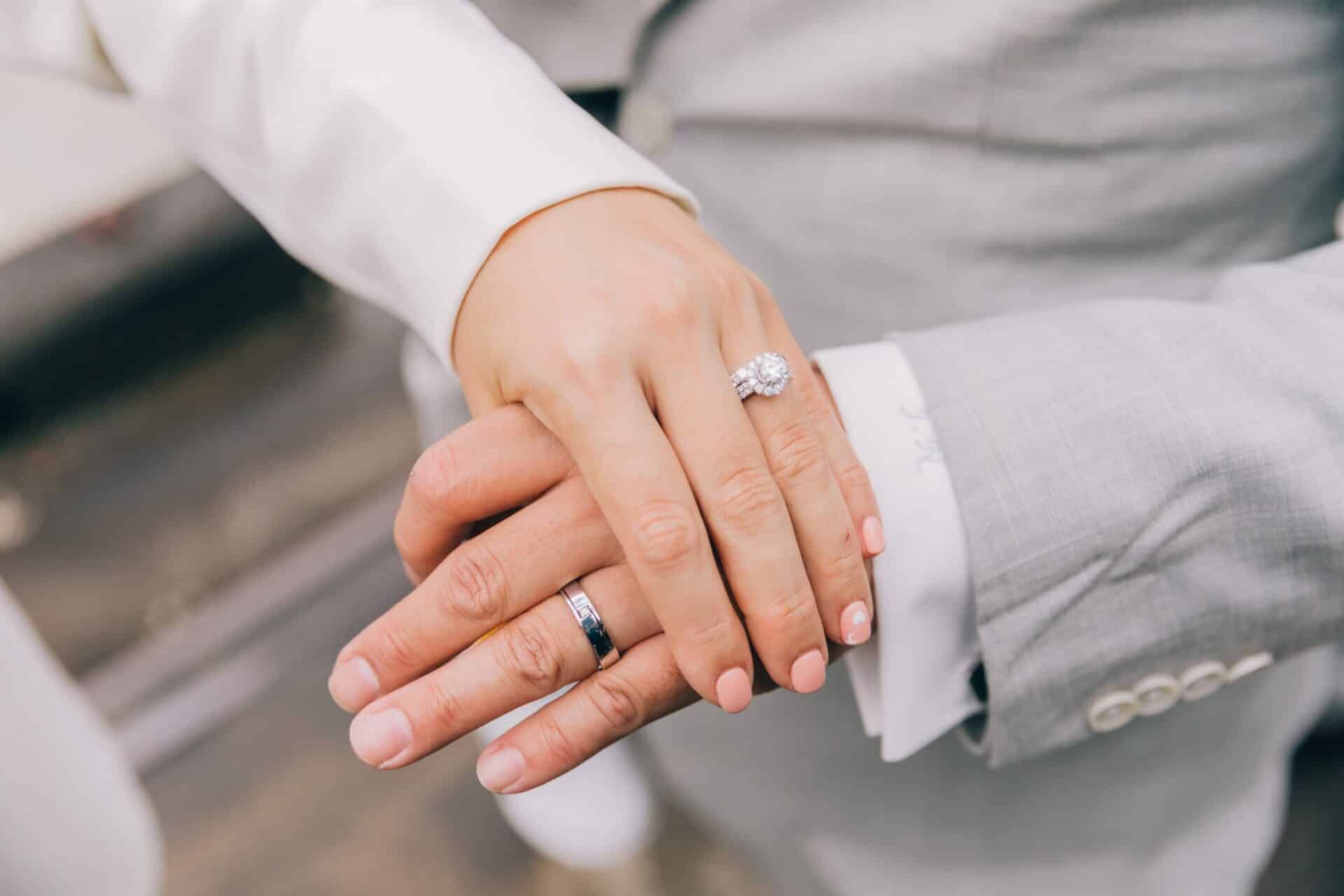 Raw Stone Crystal Engagement Rings