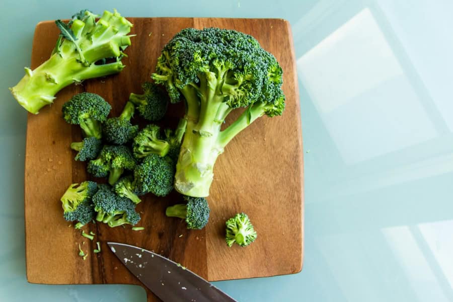  Cut the Washed Broccoli into Bite Sized Florets