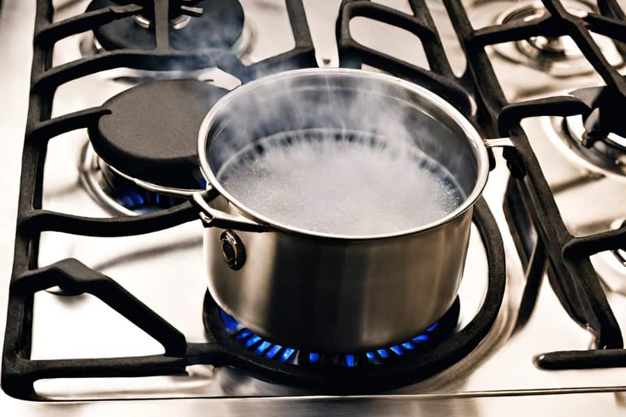 Bring the Water to a Boil in a Pan