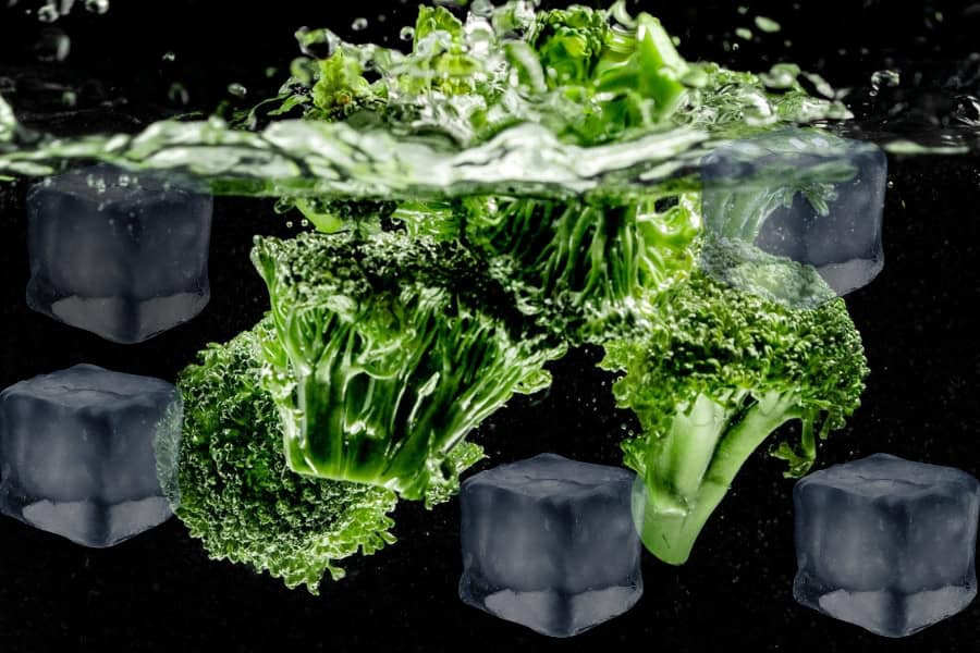 Shock the Broccoli In Cold Water