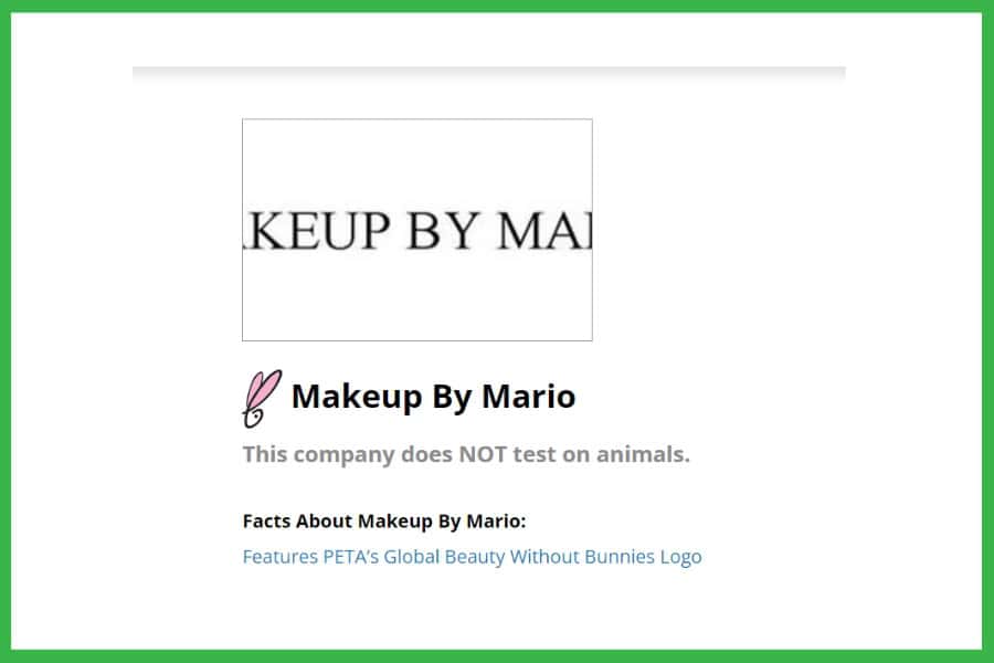 Is Makeup By Mario Cruelty-Free Certified?