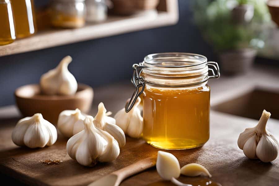 fermented garlic honey