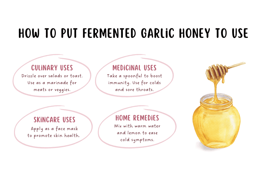 How to put fermented garlic 