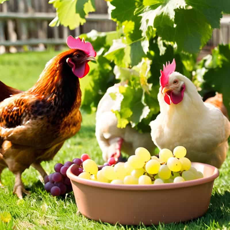 can chicken eat grapes