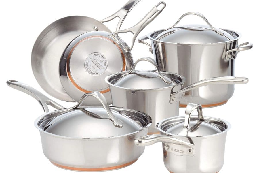 Hestan Nanobond Stainless Steel 10 Piece Cookware Set 1