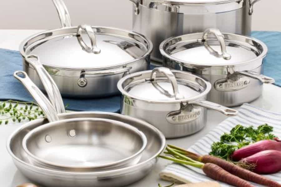 Hestan Nanobond Stainless Steel 10 Piece Cookware Set 2