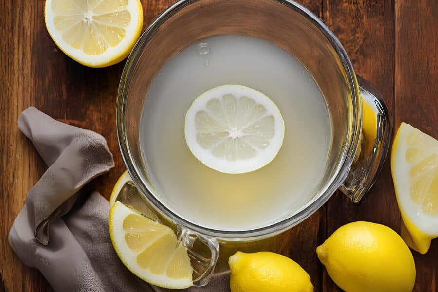 White Vinegar and Lemon Cleaner