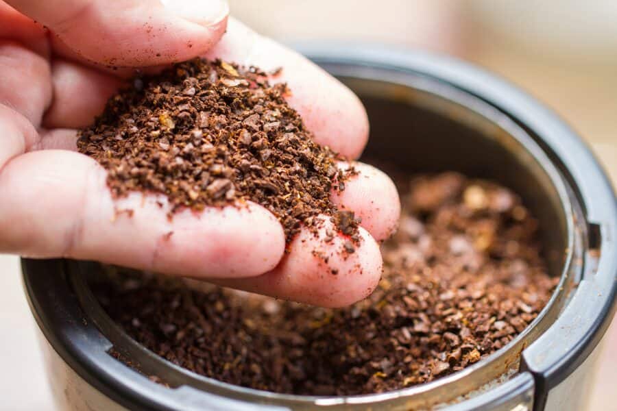 Sprinkle Coffee Grounds