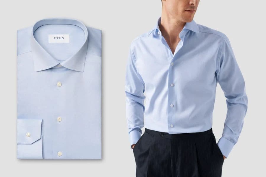 httpswww.etonshirts.comusenproductlight blue shirt signature twill