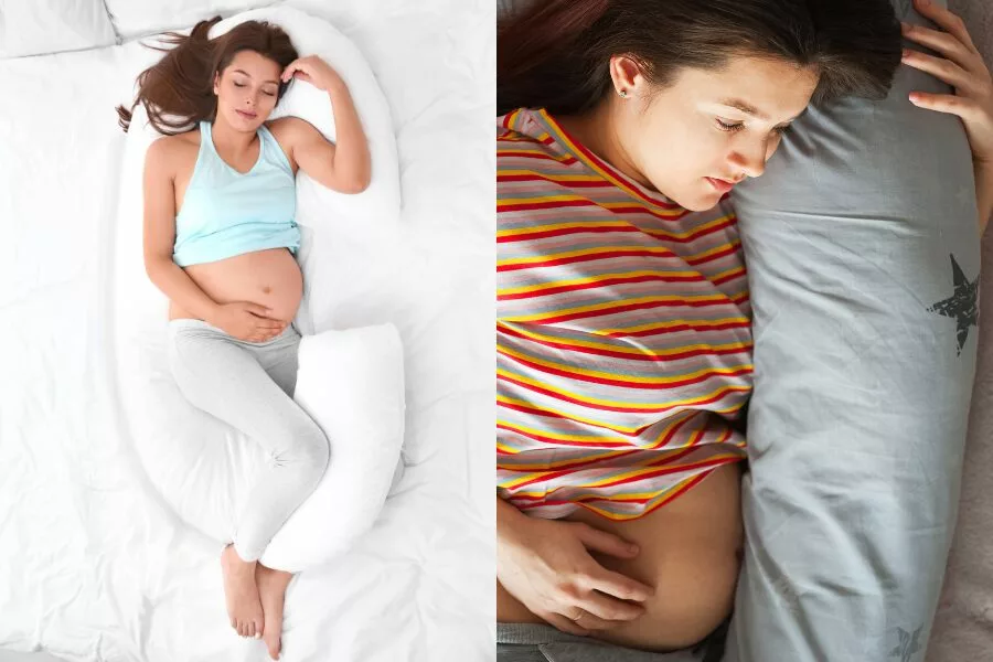 Pregnancy Pillow Placement Guide